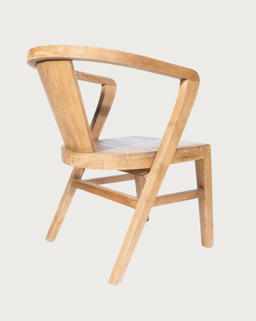 Orbe - Set di 2 sedie da pranzo in legno massello di teak