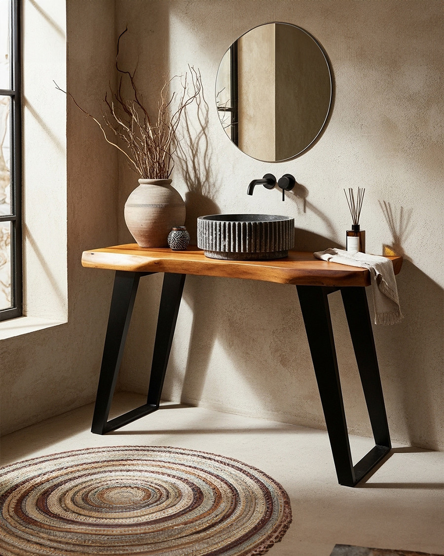 Teaka - Meuble sous vasque...