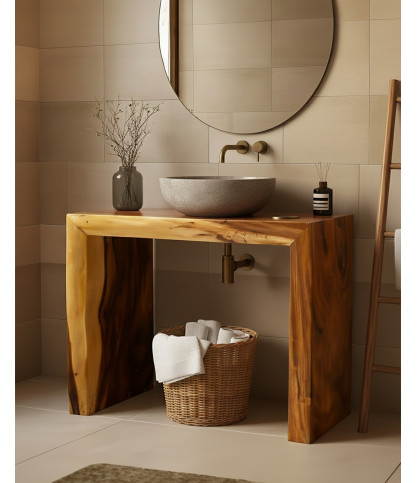 Arden - Meuble sous vasque en bois massif