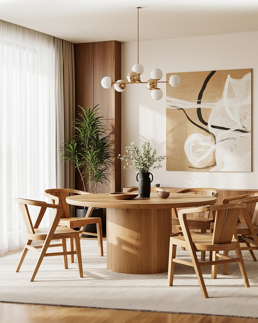 Orbe - Lot de 2 Chaises Repas en Bois Massif de Teck