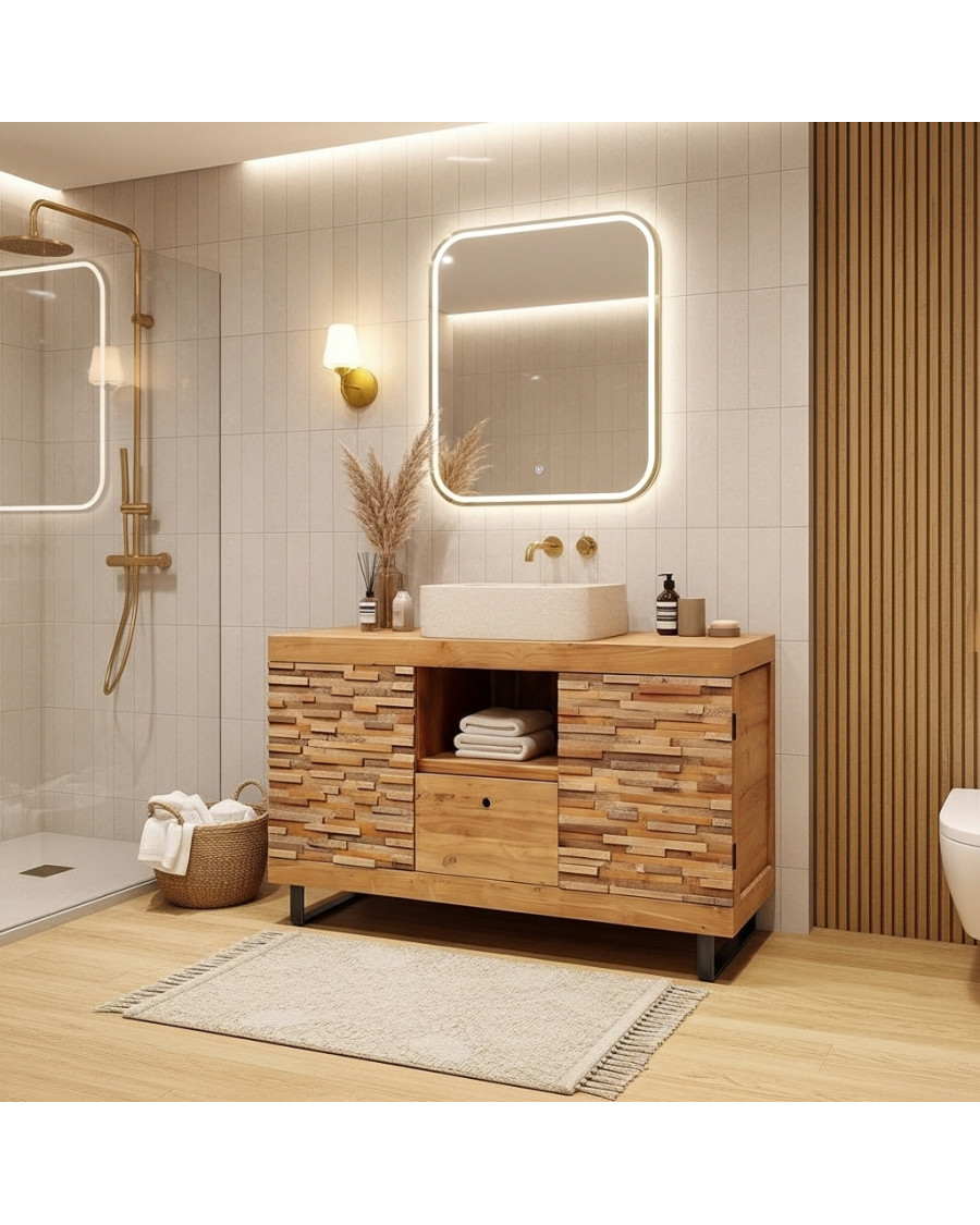 Neo solid teak bathroom furniture