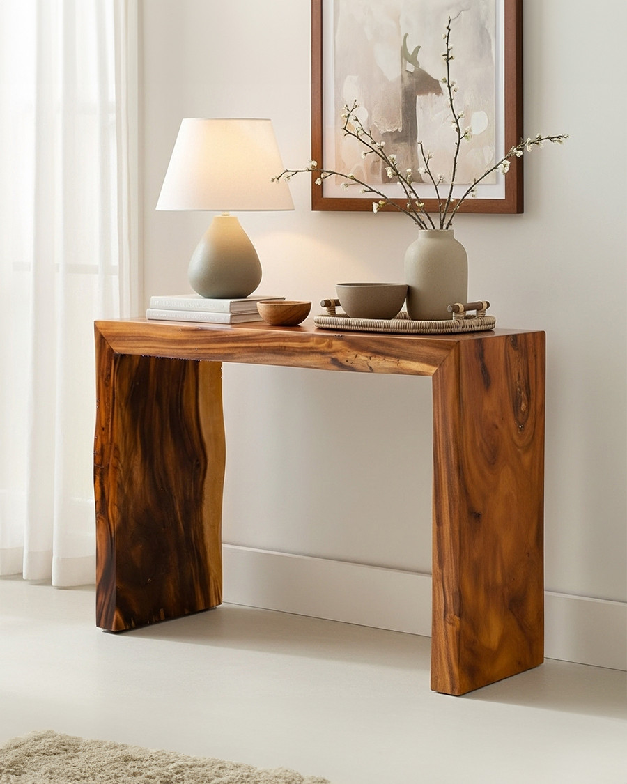 Arden - Console en bois massif 100 cm