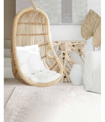 Marbella - Hängesessel in Eiform aus geflochtenem Rattan