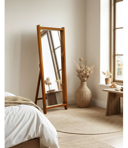 Vivo - Full-length mirror in solid mango wood