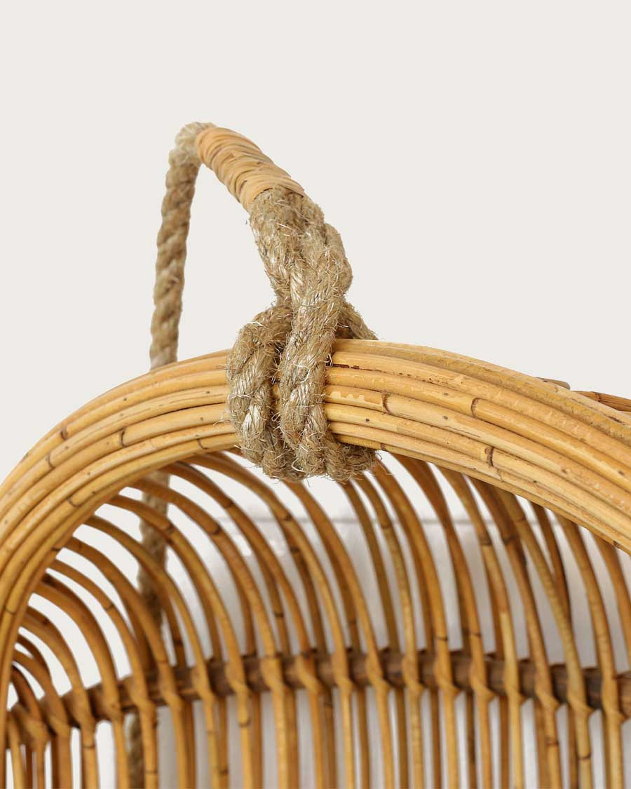 Marbella - Hanging egg chair in woven rattan