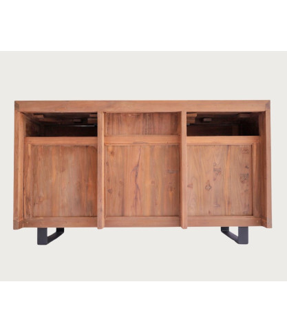 Neo - 140 cm Badezimmerschrank aus Teakparkett