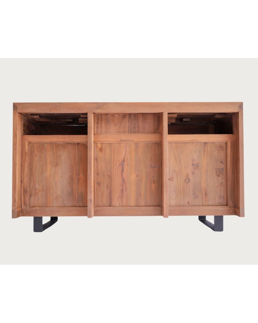 Neo - 140 cm Badezimmerschrank aus Teakparkett