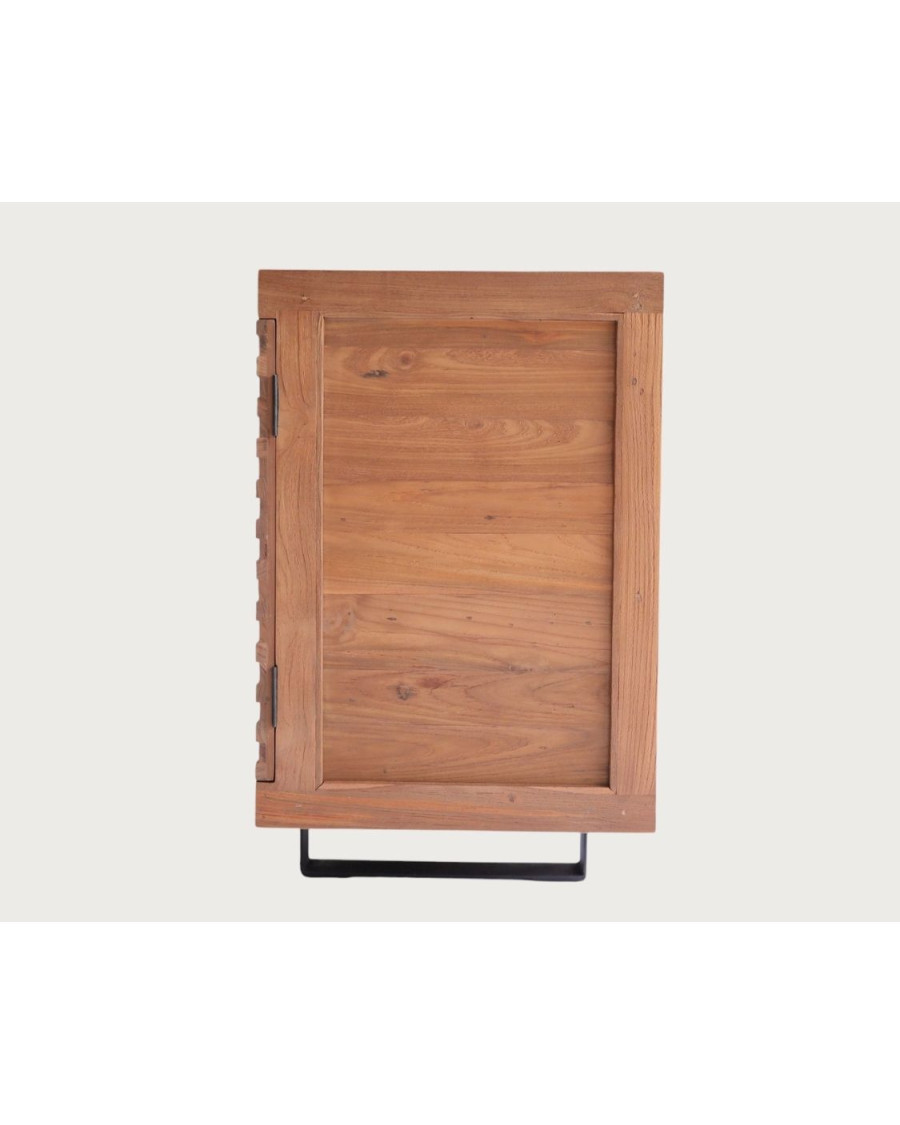 Néo - Meuble salle de bain en teck parqueté 120 cm