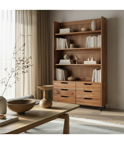 Jodhpur - Estante de teca maciza