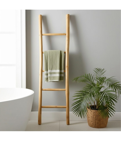 Sumba - Échelle de Salle de Bain en Bois de bambou 170 cm