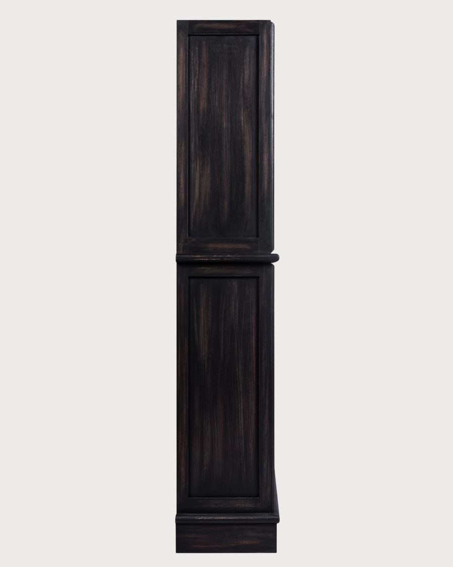 Chelsea - Black Solid Mindi Wood Bookcase