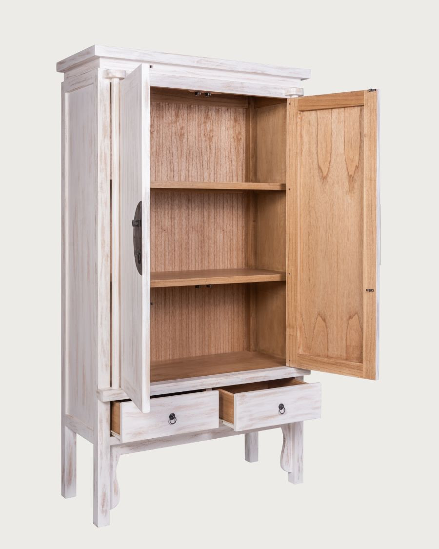 Kensington White - Armario de boda chino blanco