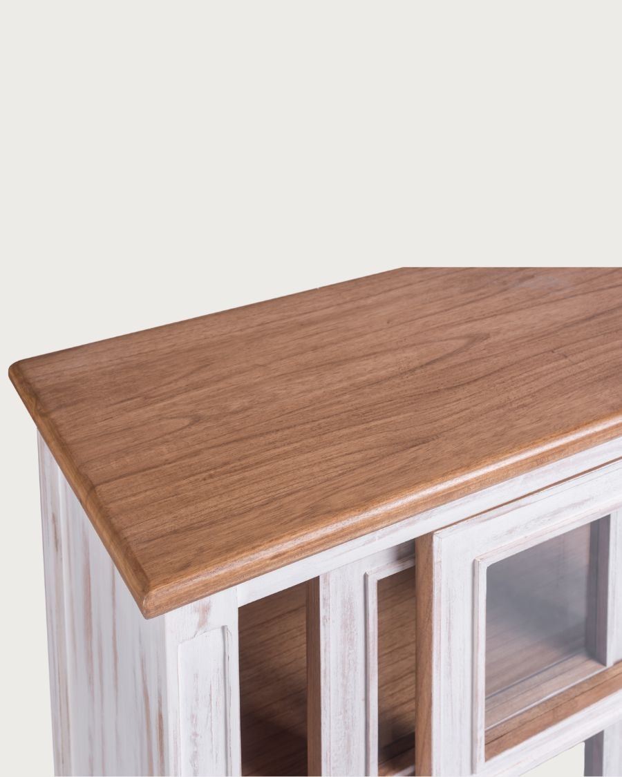Oxford White - Low white solid wood sideboard