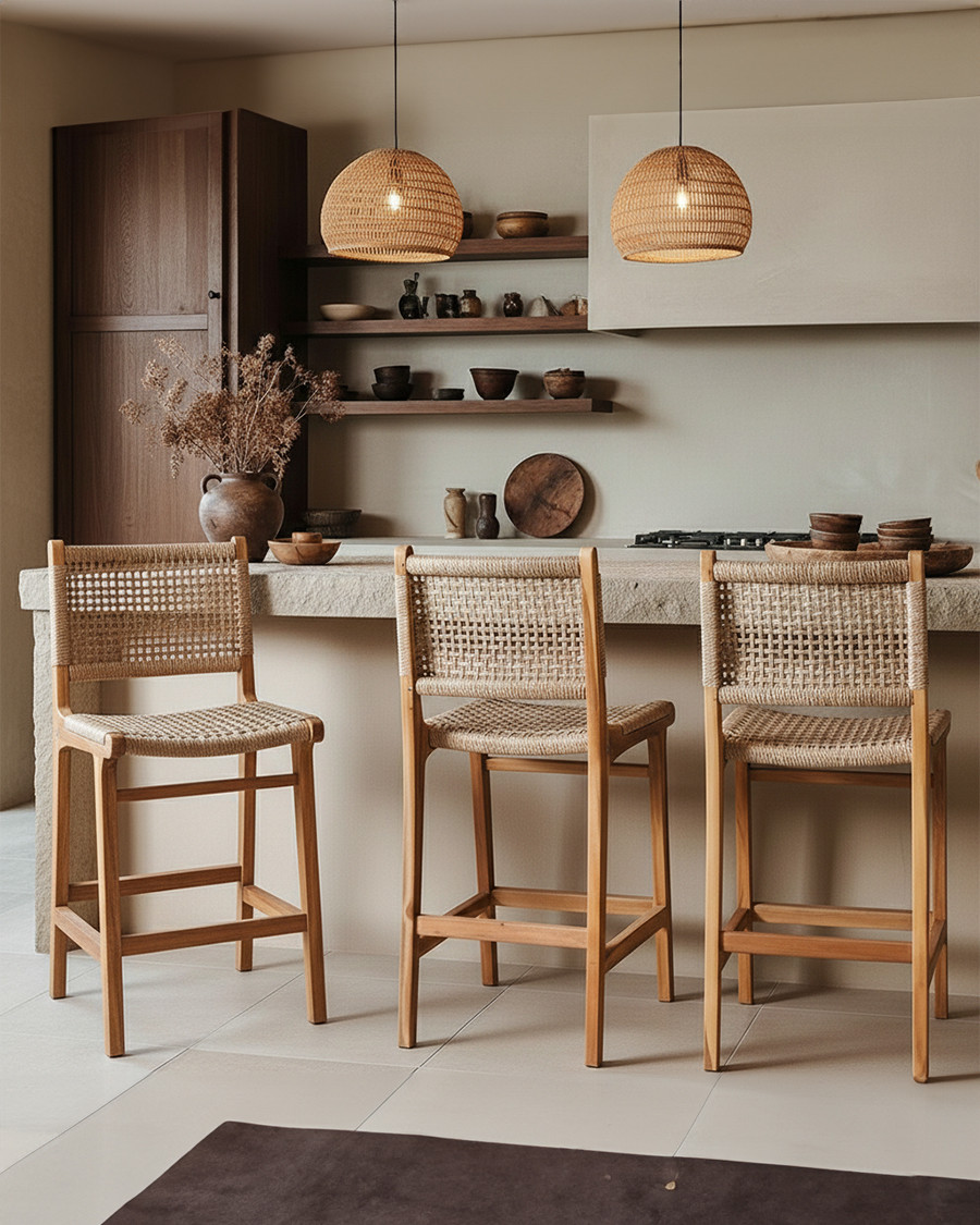 Nolan - Set of 2 Teak and...