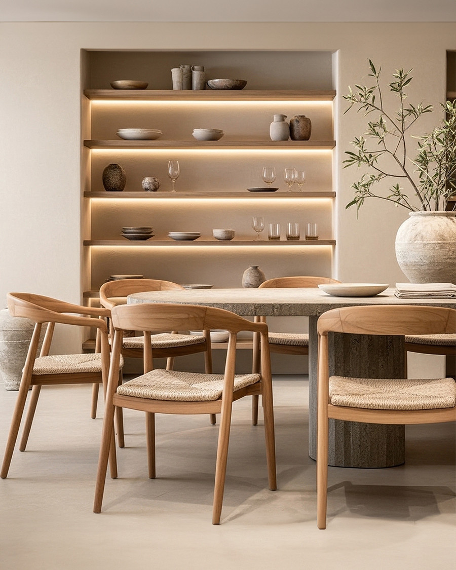 Charlène - Set of 2 Teak...