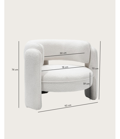 Aéla- Fauteuil en bois massif de mindi