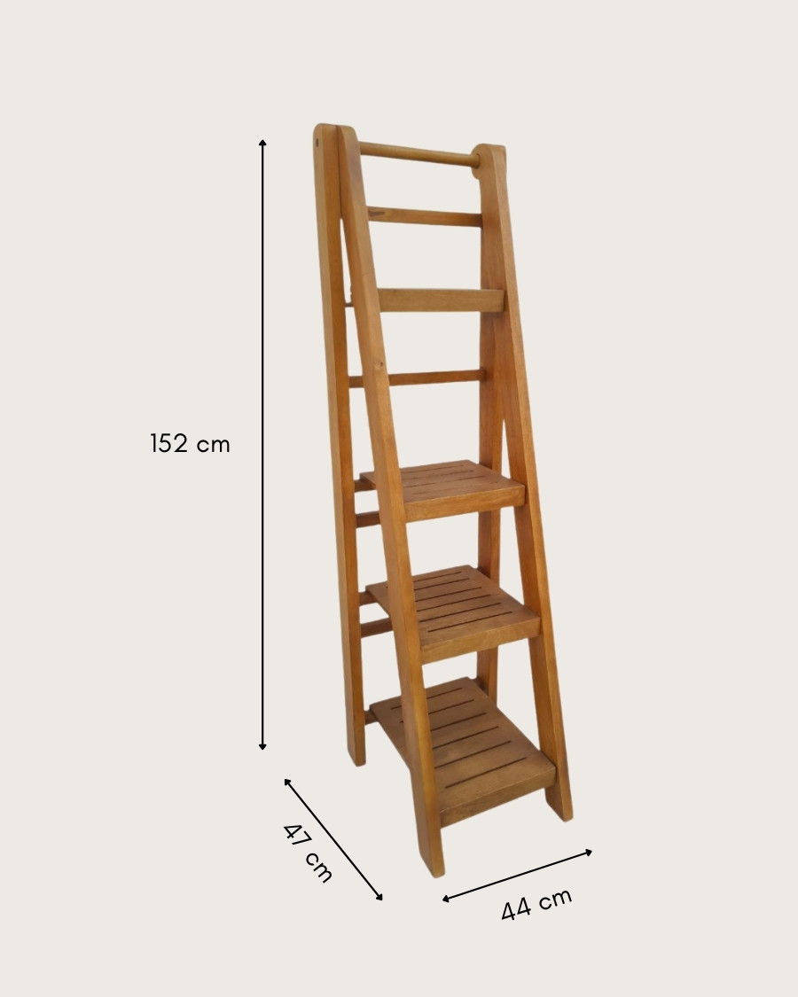 Vertis - Étagère de salle de bain en bois massif