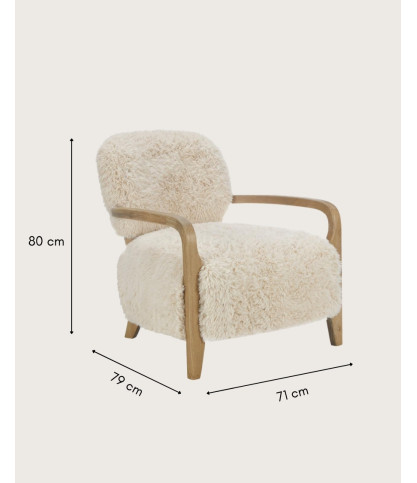 Anna - Solid wood armchair