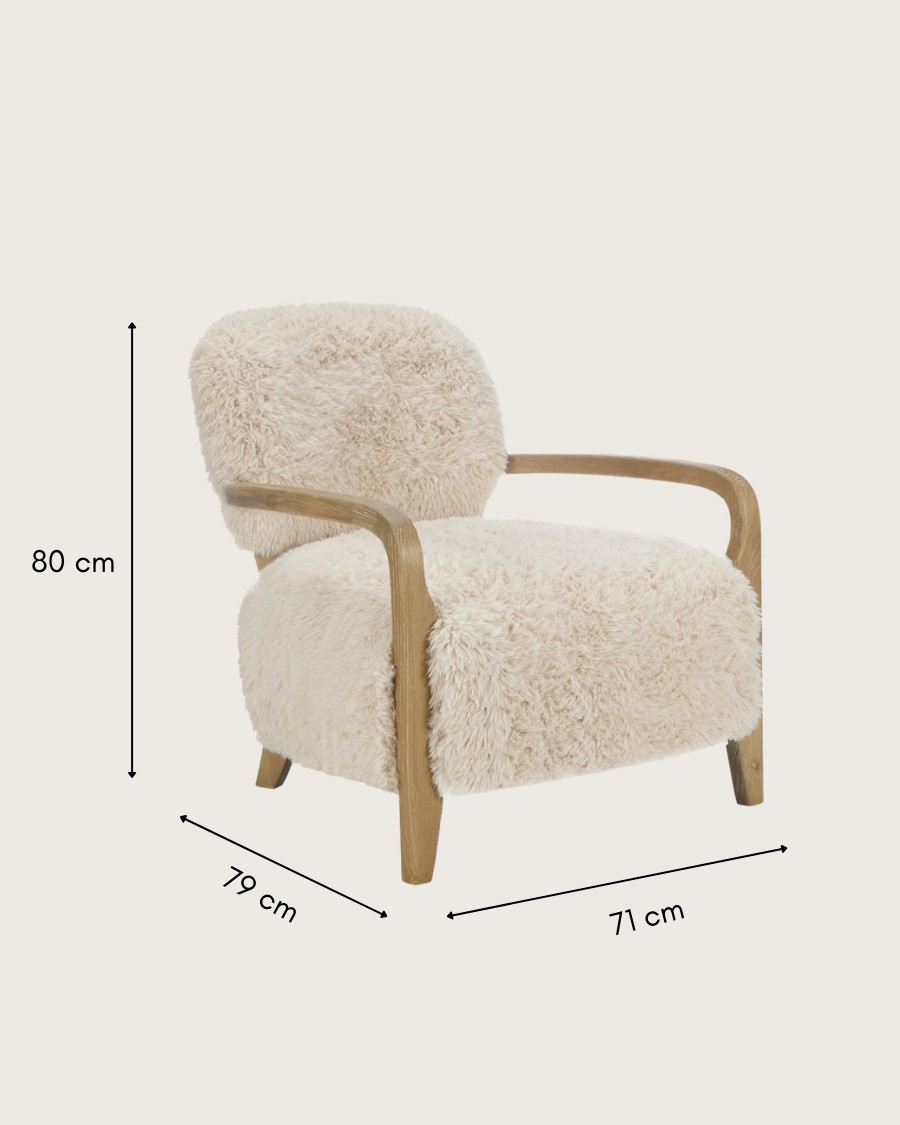 Anna - Sillón de madera maciza