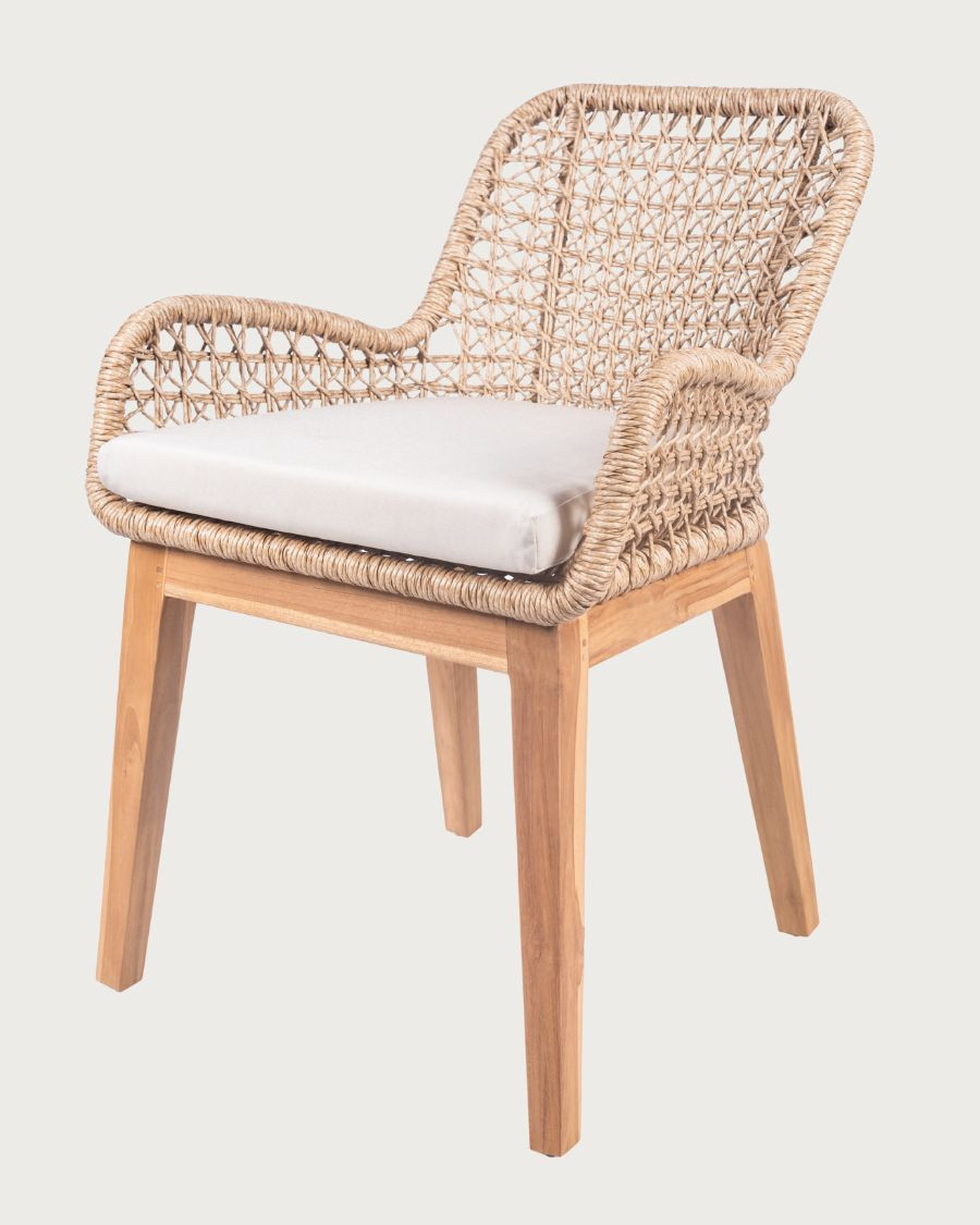 Calista - 2er Set Garten Sessel aus Teakholz und Viro