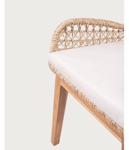 Calista - Set of 2 Teak and Viro Garden Armchairs