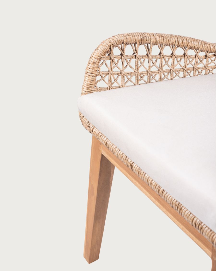 Calista - Lot de 2 fauteuils de jardin en teck et Viro