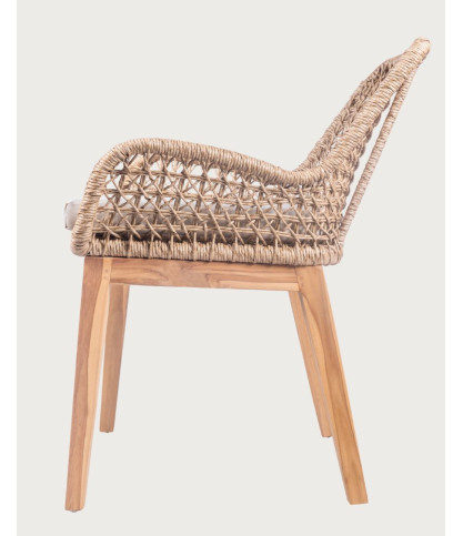 Calista - 2er Set Garten Sessel aus Teakholz und Viro