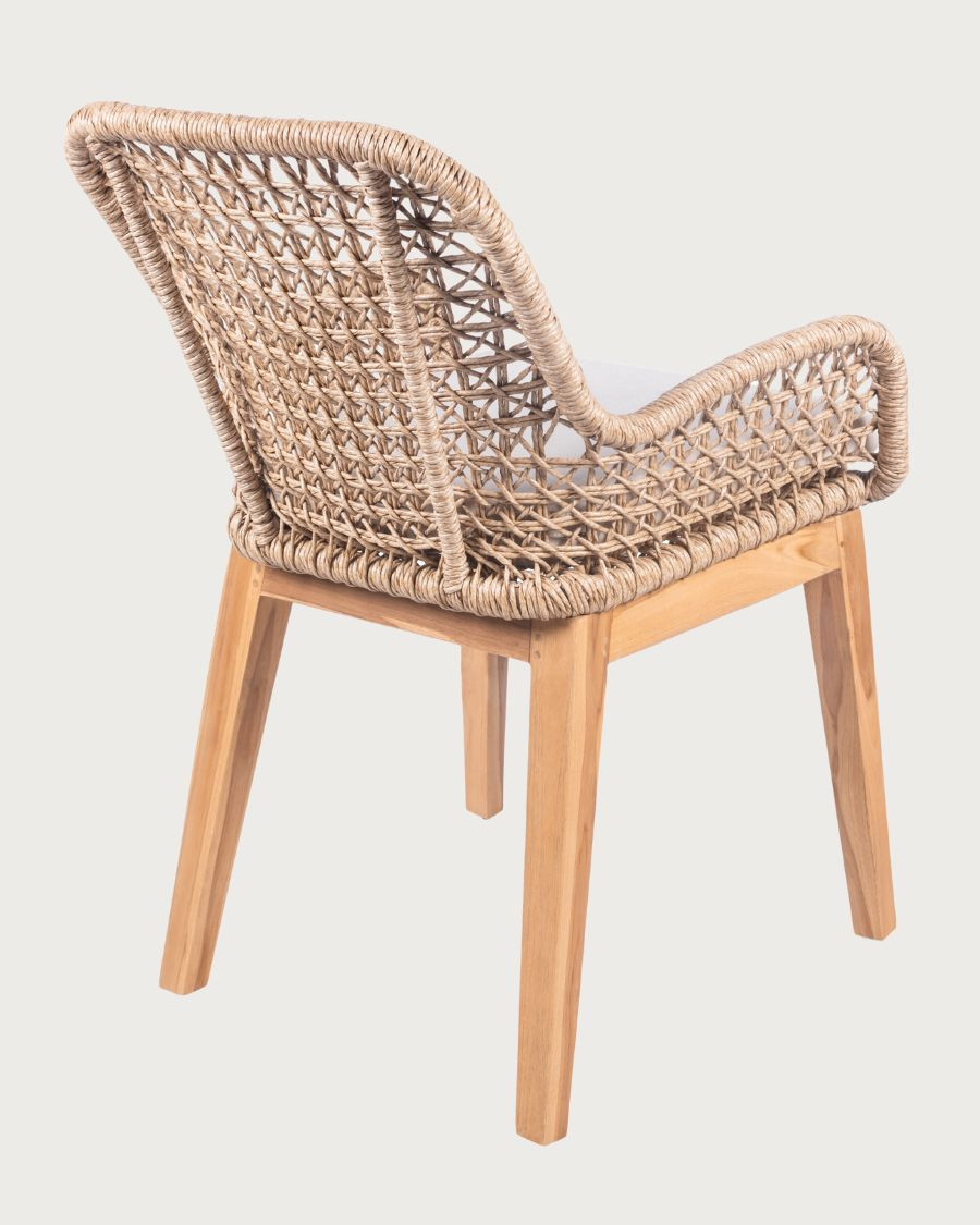 Calista - Lote de 2 sillones de jardín en teca y Viro