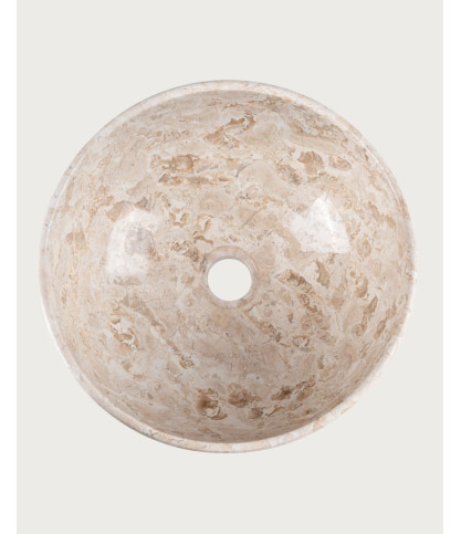 Auro - Vasque ronde en marbre naturel