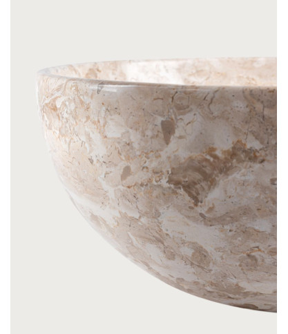 Auro - Vasque ronde en marbre naturel