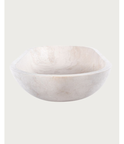Nacre - Oval Countertop Basin in Marble