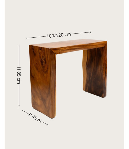Arden - Console en bois massif 100 cm