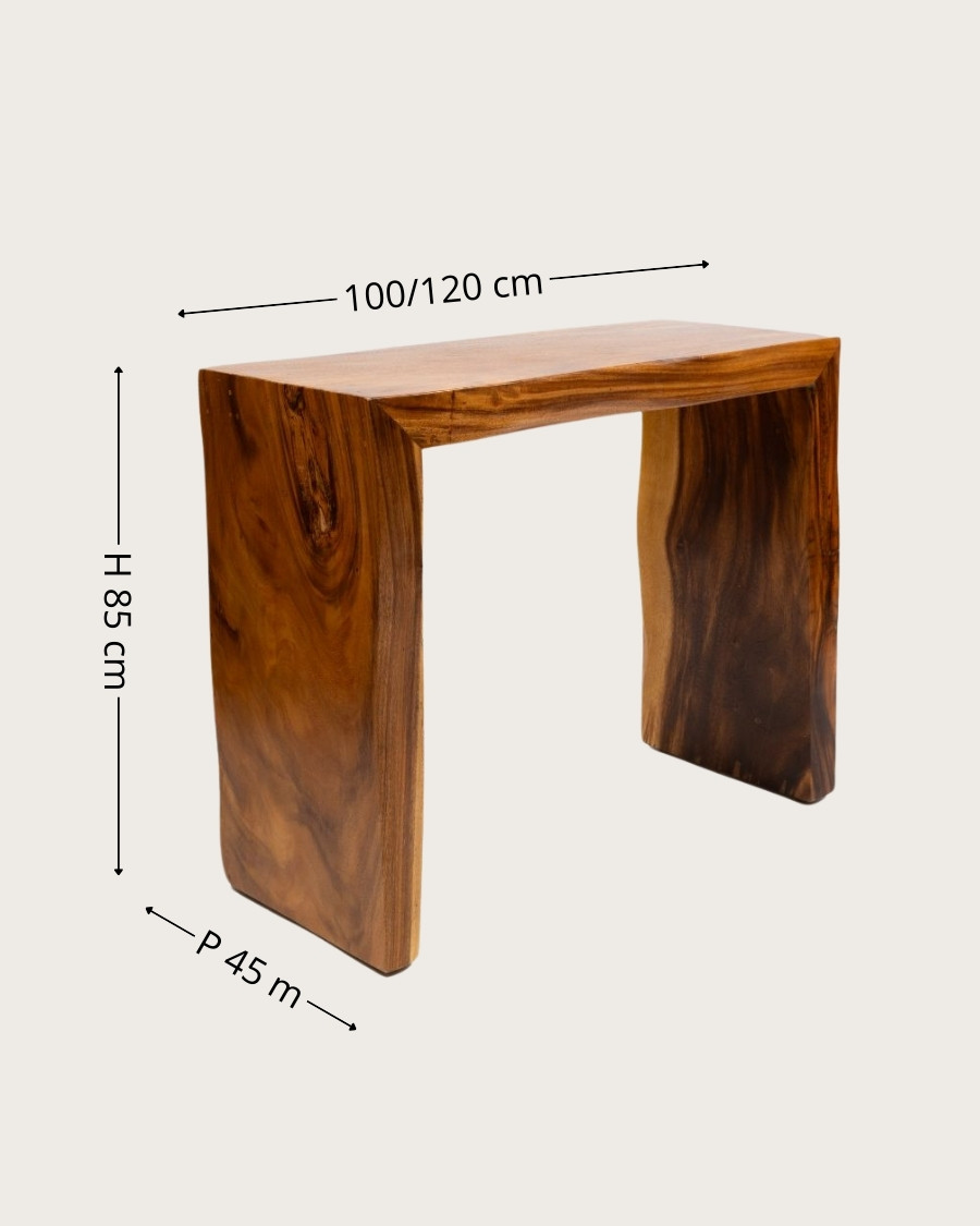 Arden - Console en bois massif 100 cm