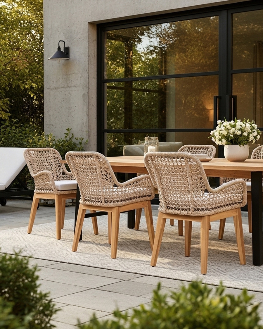 Calista - Set of 2 Teak and...