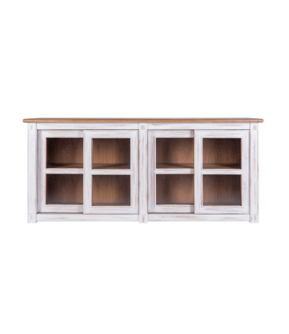 Oxford White - White Solid Mindi Wood Sideboard
