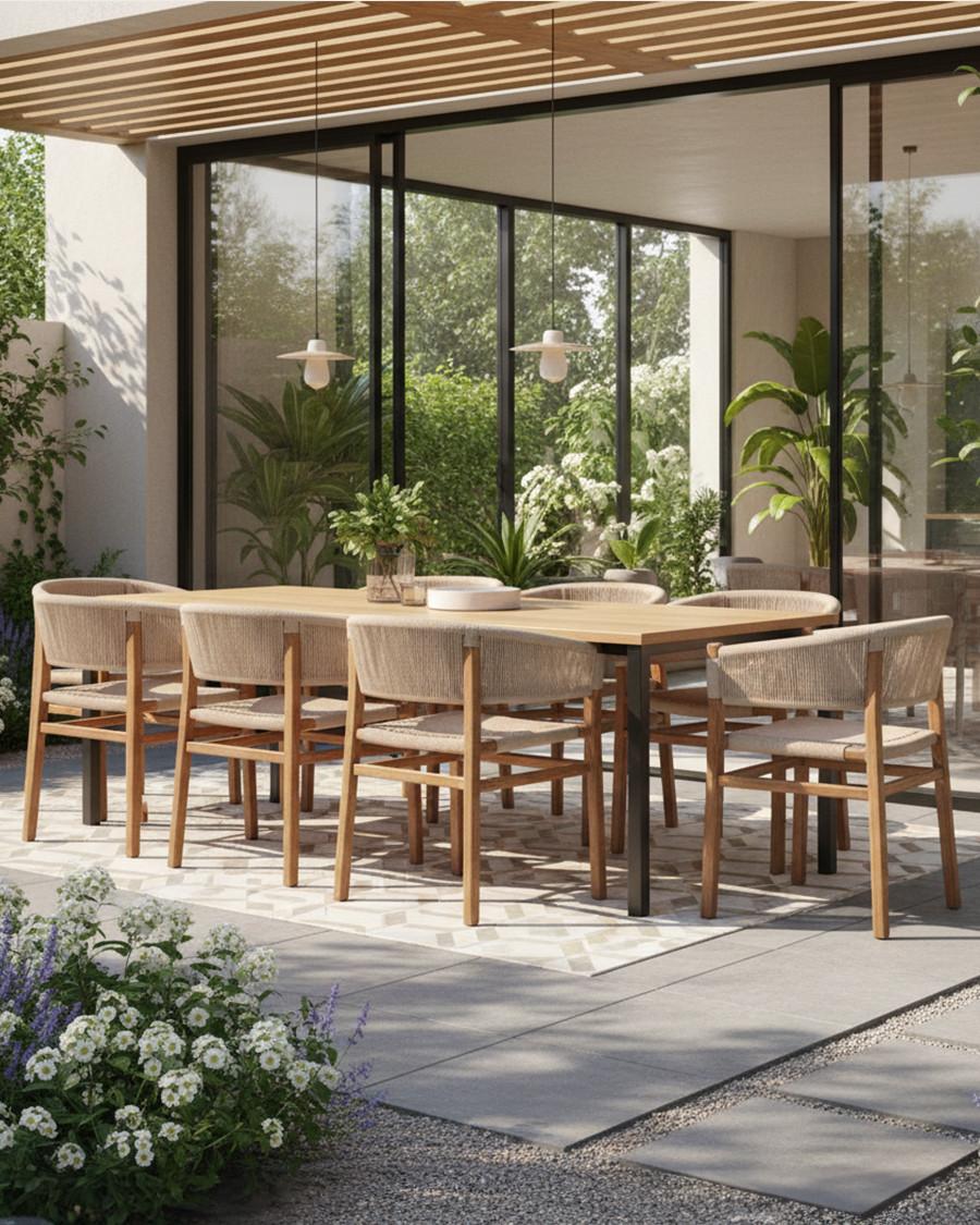 Kanoa - Chaise en teck...