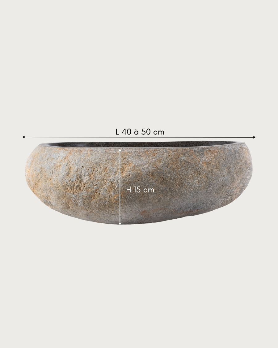 Rocca - Countertop Basin in Natural Stone