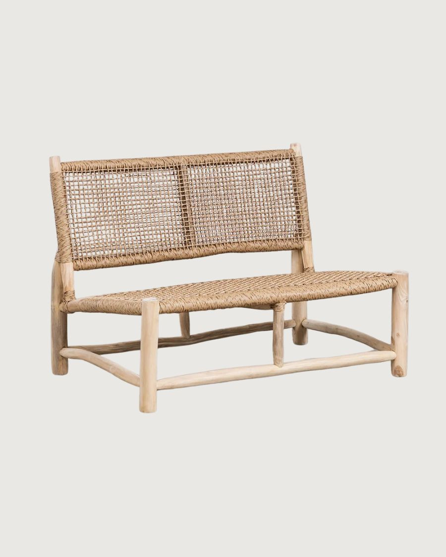 Jaya - Salon de jardin en teck et corde