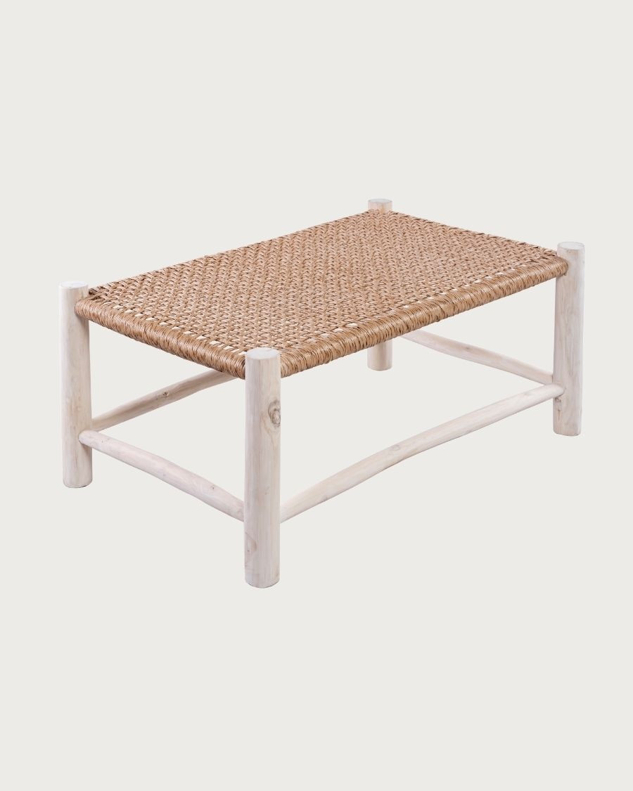 Jaya - Salon de jardin en teck et corde