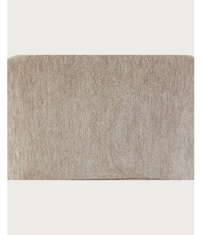 Neris - Juego de 2 sillas de comedor de tela beige