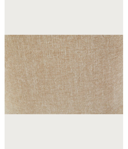 Liro beige - Lot de 2 chaises repas en tissu beige pieds en bois