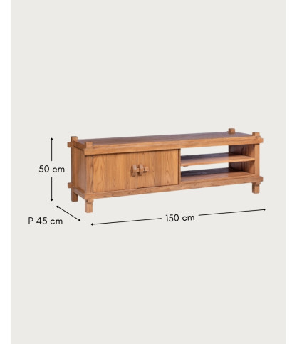 Nara - 150 cm Teakhouten tv-standaard