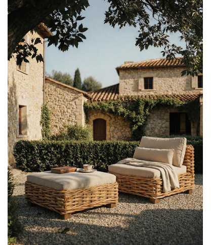 Sunda - Muebles de jardín de ratán tejido