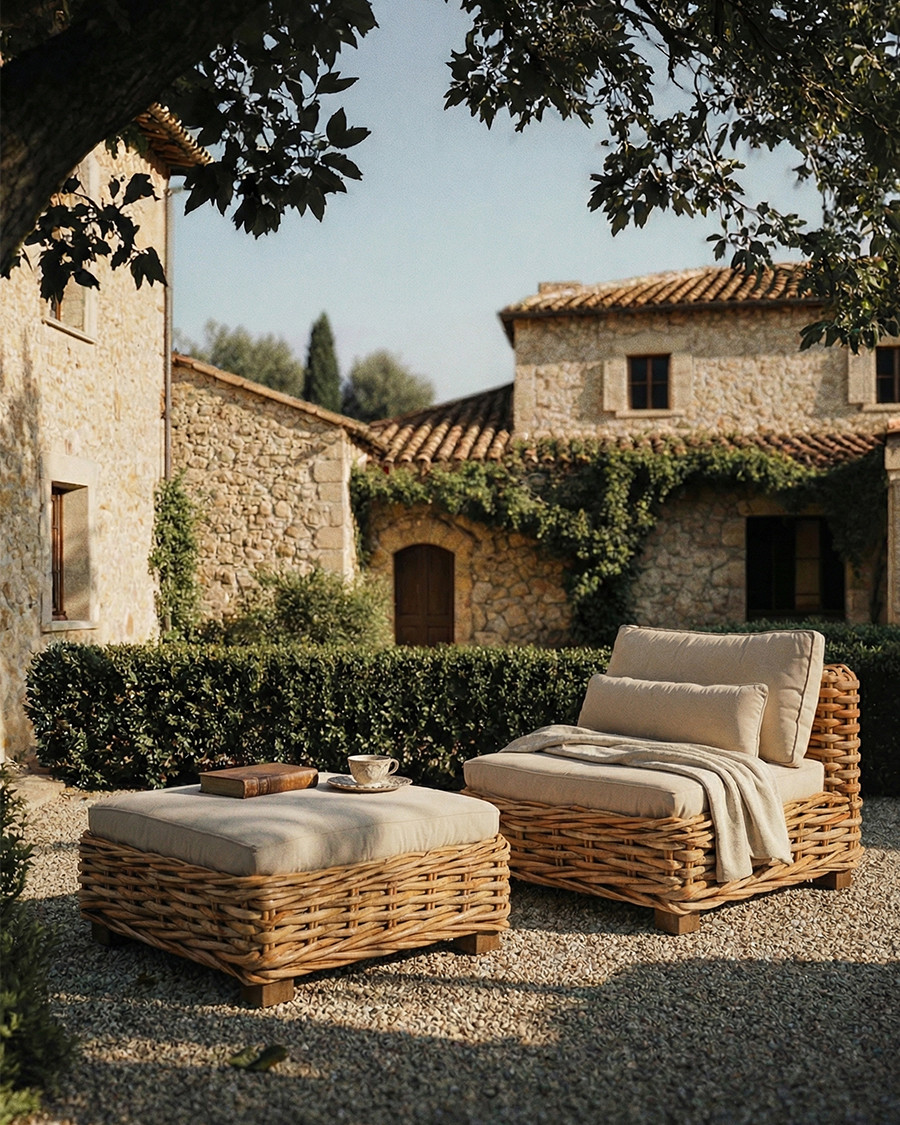 Sunda - Salon de jardin en rotin