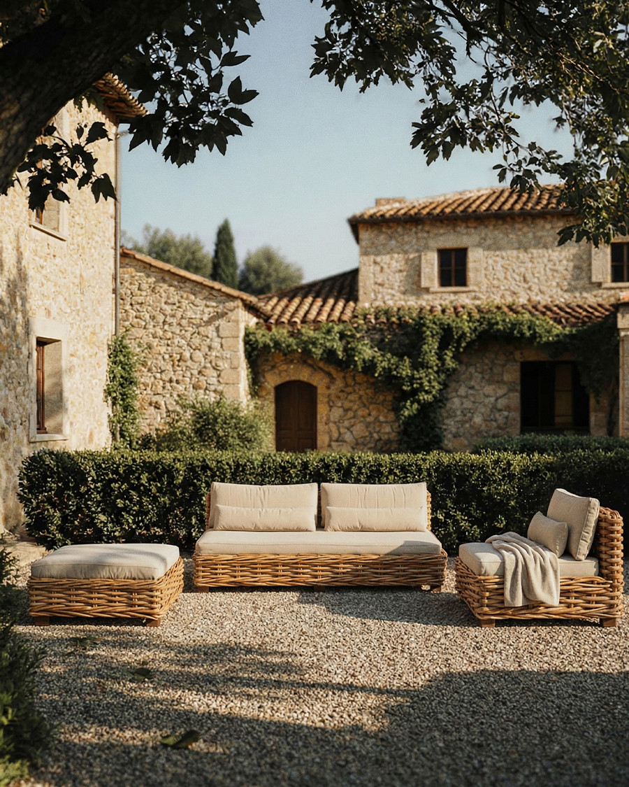 Sunda - Woven rattan garden...