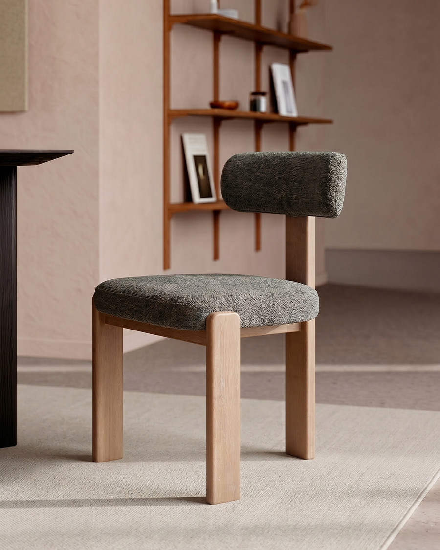 Elani - Grey Fabric Dining...