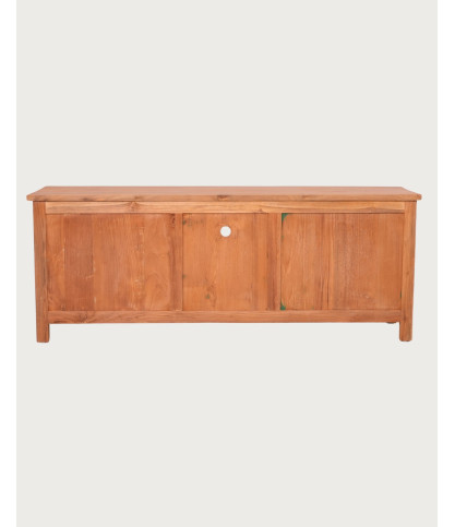 Oba - 160cm Carved Teak Wood TV Stand