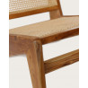 Aby - Fauteuil lounge en teck et cannage rotin