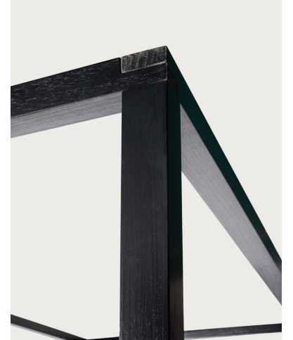 Java - Letto a baldacchino in legno di mindi nero 180 cm