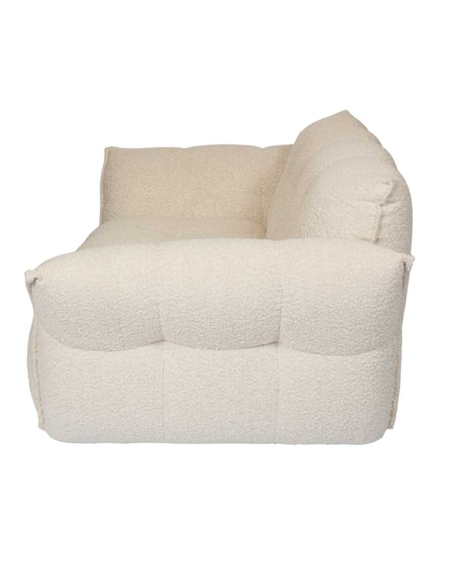 Gauffre - 2 zitsbank in beige boucléstof